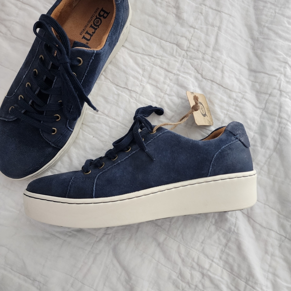 NEW BORN Women's Mira Sneakers in Dark Blue - Picture 4 of 9